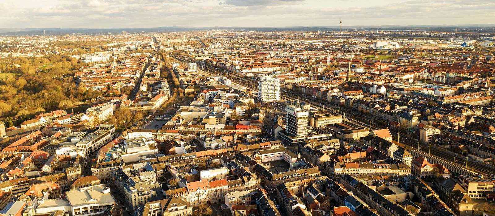 Blick über die Fürther Innenstadt