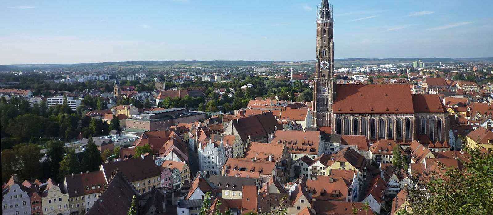 Landshut mit der Kirche St. Martin