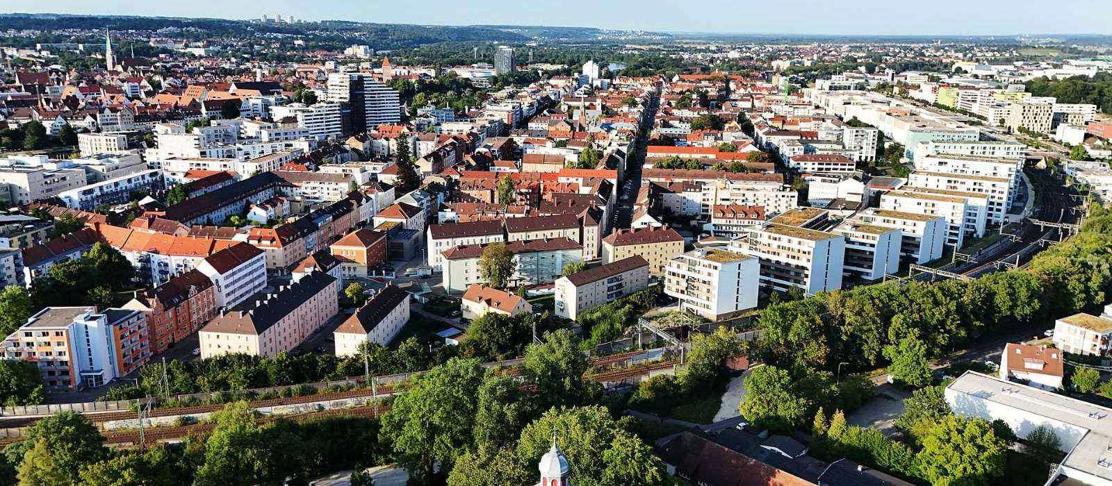 Luftbild von Neu-Ulm