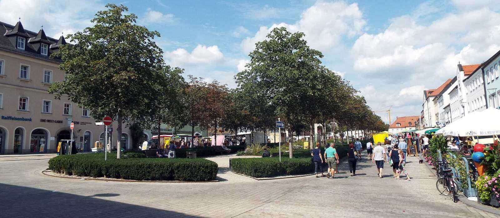 Marktplatz in Tirschenreuth