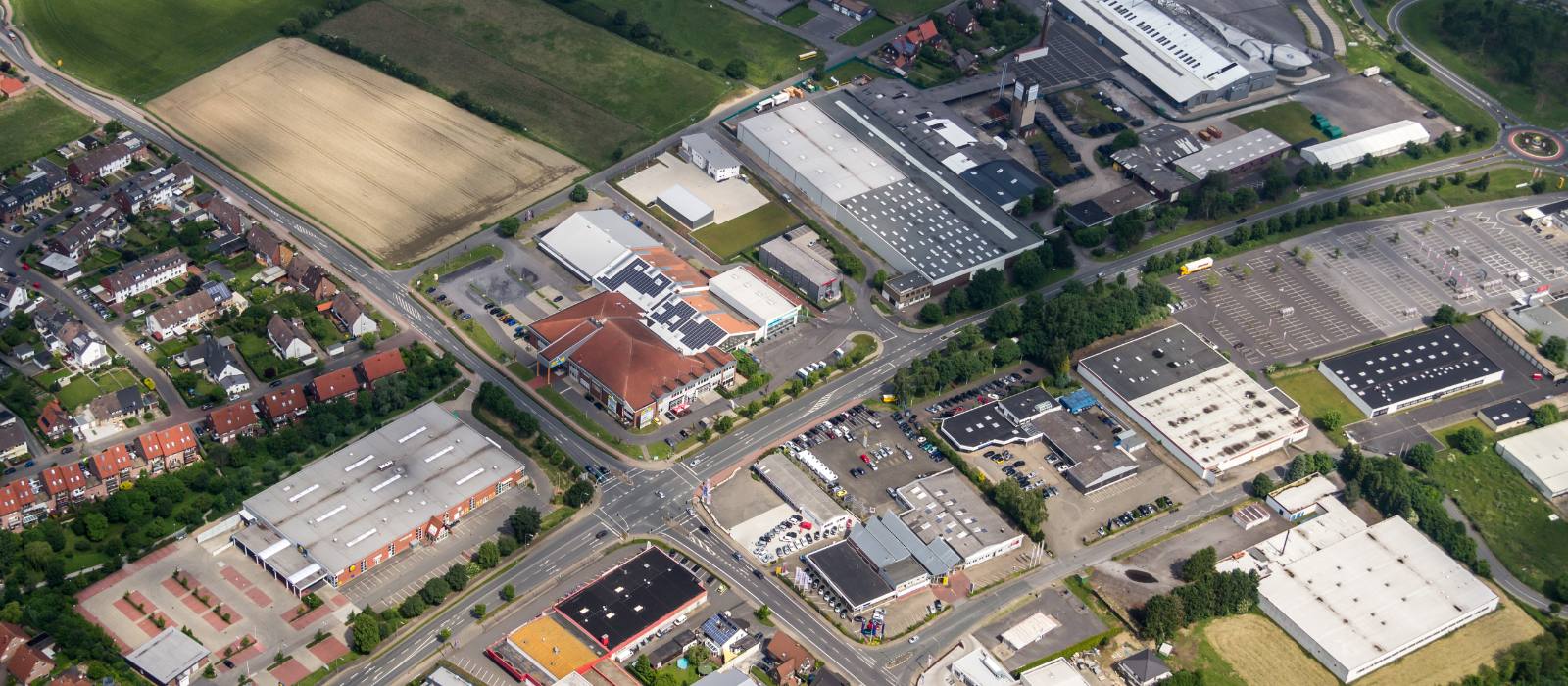 Gewerbegebiet in Dülmen
